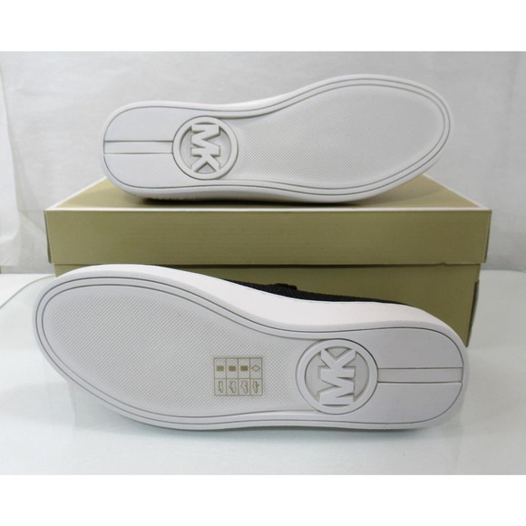 Michael Kors Juno Knit Slip On Sneaker Metallic Stretch Black / Bronze - Picture 9 of 9